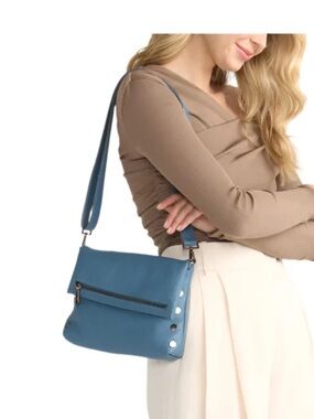 Hammitt VIP Bungalow Blue Leather Crossbody